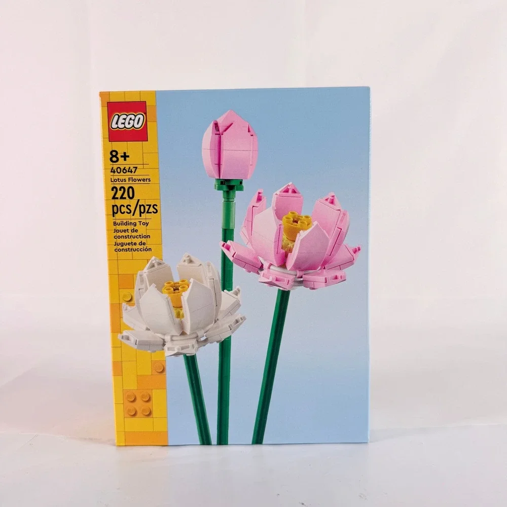 LEGO Creator Lotus Flowers 40647 Botanical House Plant Building Toy Set 220‎ Pcs